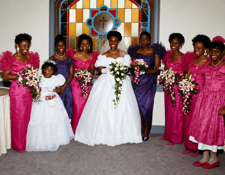 Bridesmaids at our wedding, June 1993.
