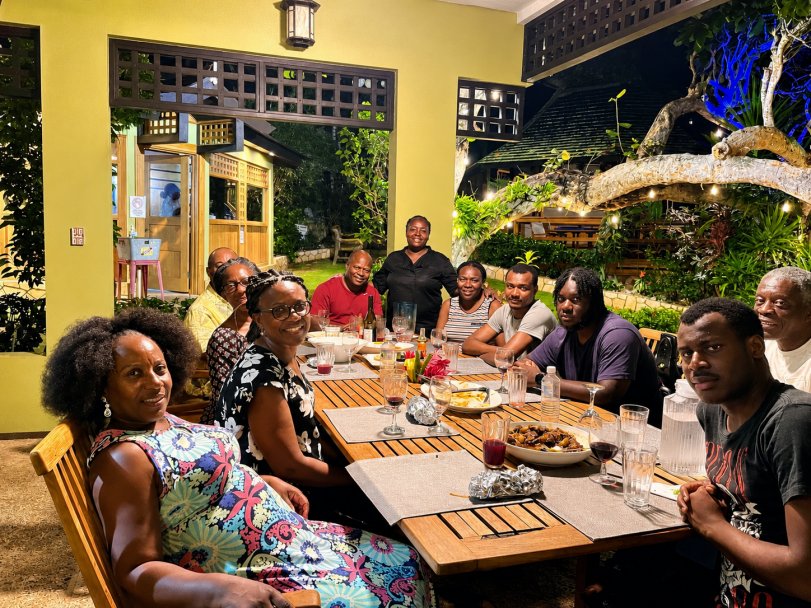 Thanksgiving gathering in Jamaica, 2022.