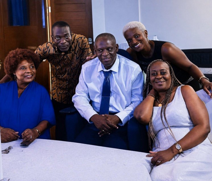 With family at the UGMS Class of 1988 reunion ball.
