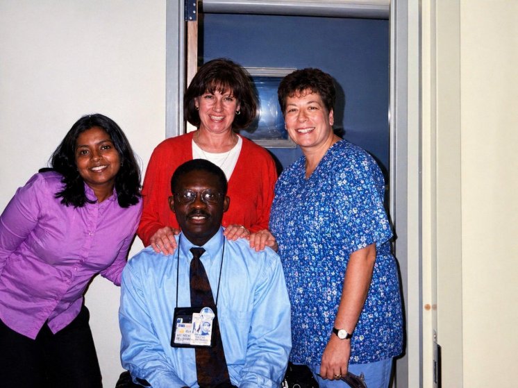 With colleagues at the Ann Arbor VA.